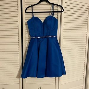 blue homecoming dress